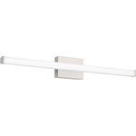 Lufe Square Bathroom Vanity Light - Satin Nickel