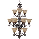 Symphony 11238 Chandelier - Oil Rubbed Bronze / Screen Amber