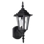 Builder 3000 Outdoor Wall Light - Black / Clear