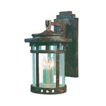 Santa Barbara DC Outdoor Wall Light - Sienna / Seedy Glass