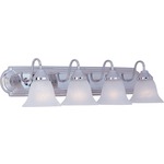 Essentials 801 Bathroom Vanity Light - Marble / Polished Chrome