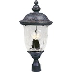 Carriage House VX Outdoor Post Mount - Oriental Bronze / Water Glass