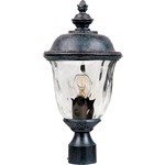 Carriage House VX Outdoor Post Mount - Oriental Bronze / Water Glass