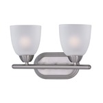 Axis Bathroom Vanity Light - Satin Nickel / Frosted