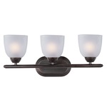 Axis Bathroom Vanity Light - Oil Rubbed Bronze / Frosted