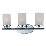 Corona Bathroom Vanity Light - Frosted / Polished Chrome