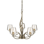 Flora Twining Chandelier - Soft Gold / Clear