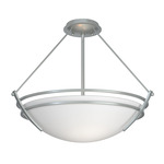 Presidio Tryne Semi Flush Ceiling Light - Vintage Platinum / Opal