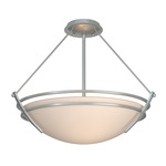 Presidio Tryne Semi Flush Ceiling Light - Vintage Platinum / Sand