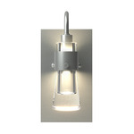 Erlenmeyer ADA Wall Sconce - Vintage Platinum / Clear