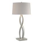 Almost Infinity Tall Table Lamp - Vintage Platinum / Flax