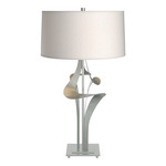 Antasia Table Lamp - Vintage Platinum / Flax