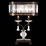 Eaton Place Table Lamp - Rustic Iron / Crystal