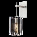 Monceau Hanging Wall Light - Silver Leaf / Crystal