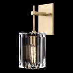 Monceau Hanging Wall Light - Gold Leaf / Crystal