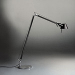 Tolomeo Reading Floor Lamp - Polished Aluminum / Black