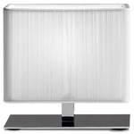 Clavius Table Lamp - Chrome / White