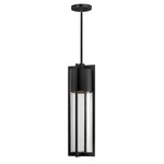 Shelter Outdoor Pendant - Black / Clear Seedy