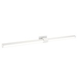 Tie Stix Metal Linear Adjustable Warm Dim Wall Light - White / White