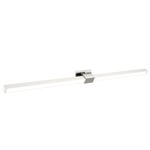 Tie Stix Metal Linear Adjustable Wall Light - Chrome / White