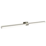 Tie Stix Metal Linear Adjustable Wall Light - Satin Nickel / Satin Nickel
