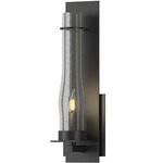 New Town Wall Sconce - Black / Seeded Clear