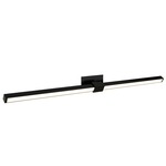 Tie Stix Metal Linear Adjustable Wall Light - Satin Black / Satin Black