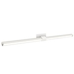 Tie Stix Metal Linear Adjustable Wall Light - White / Chrome