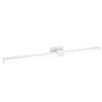 Tie Stix Metal Linear Adjustable Wall Light - White / White