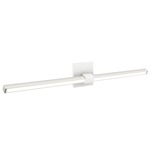 Tie Stix Metal Linear Adjustable Wall Light - White / Chrome