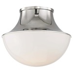 Lettie Ceiling Light Fixture - Polished Nickel / Opal