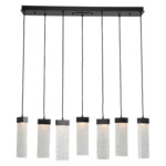 Parallel Linear Multi Light Pendant - Matte Black / Clear Rimelight