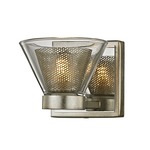 Wink Bathroom Vanity Light - Silver Leaf / Clear