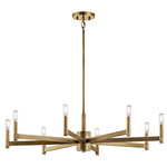 Erzo Chandelier - Natural Brass