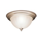 Signature 865 Ceiling Light - Brushed Nickel / Satin Etched