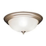 Signature 865 Ceiling Light - Brushed Nickel / Satin Etched