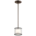 Tallie Mini Pendant - Mission Bronze / Satin Etched