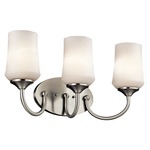 Aubrey Bathroom Vanity Light - Brushed Nickel / Satin Etched