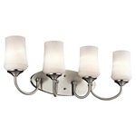 Aubrey Bathroom Vanity Light - Brushed Nickel / Satin Etched