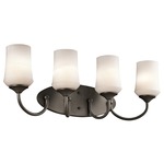 Aubrey Bathroom Vanity Light - Olde Bronze / Satin Etched