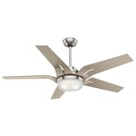 Correne Ceiling Fan with Light - Brushed Nickel / Champagne