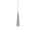 Mina Pendant - Brushed Nickel / Clear