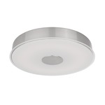 Parker Color Select Ceiling Flush Light - Brushed Nickel / Frosted