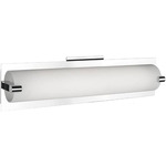 Lighthouse Bathroom Vanity Light - Chrome / White Opal