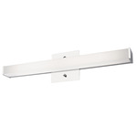 Jane Slim Bathroom Vanity Light - Chrome / White