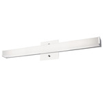 Jane Slim Bathroom Vanity Light - Chrome / White