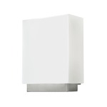 Hounslow Wall Light - Brushed Nickel / White Opal