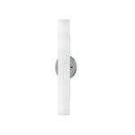 Bute Bathroom Vanity Light - Brushed Nickel / White Opal