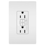 15 Amp Audible Alarm Tamper Resistant GFCI Outlet - White