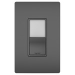 Single Pole / 3-Way Switch with Nightlight - Black